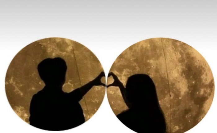couple dp for whatsapp half half