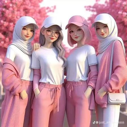 Aesthetic 4 Friends Group DP