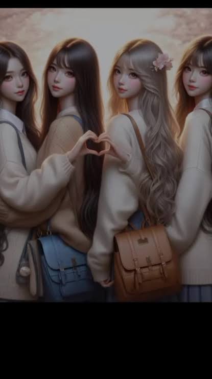 Aesthetic 4 Friends Group DP