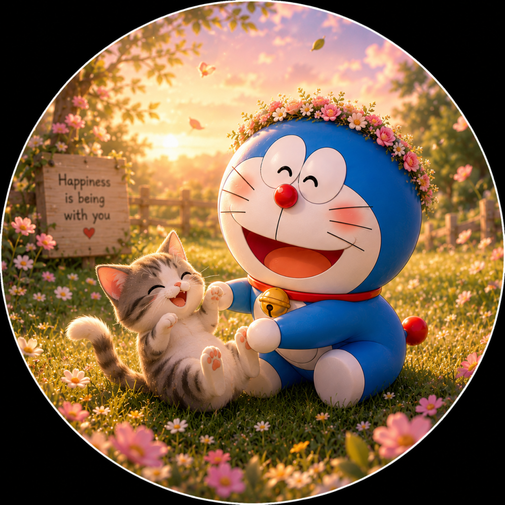 Cute Doraemon DP Cartoon