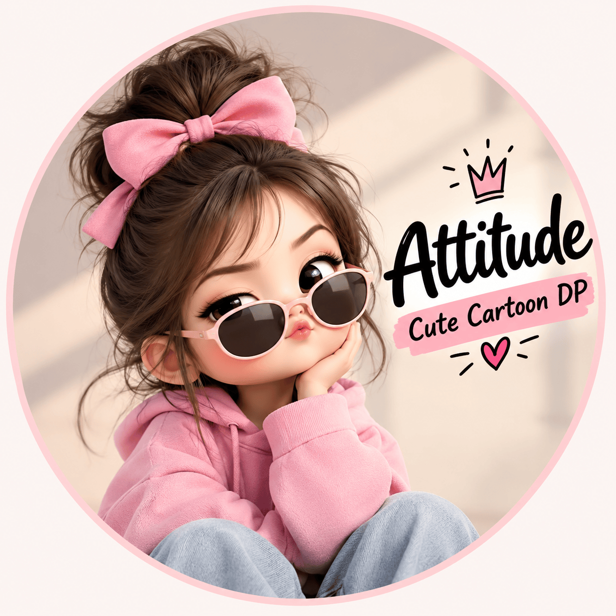 Attitude Cute Cartoon DP