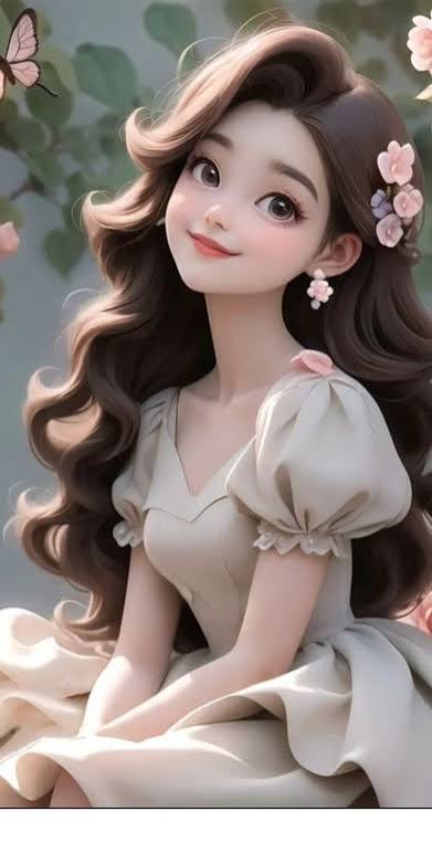 Confident Girl Cartoon Dp