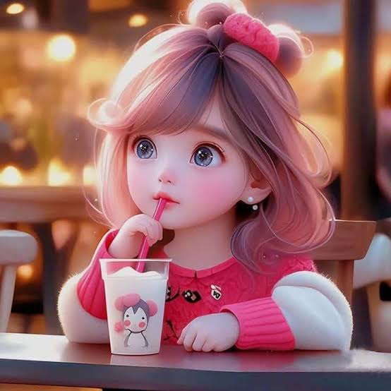 Cute Cartoon Girl DP