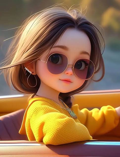 Cute Cartoon Girl DP