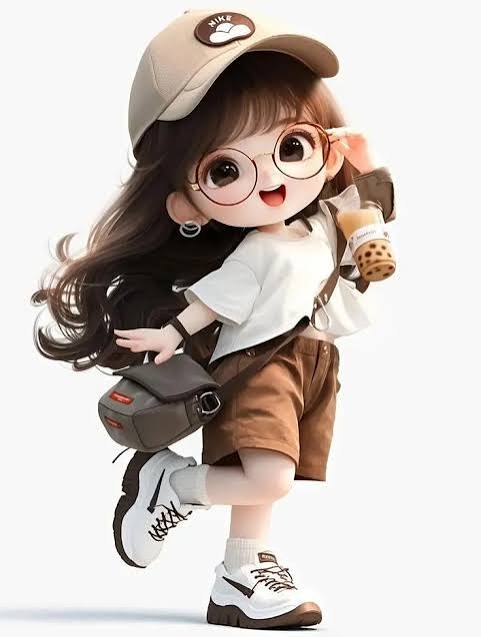 Cute Girl DP: Cute Cartoon and Creative DP Ideas