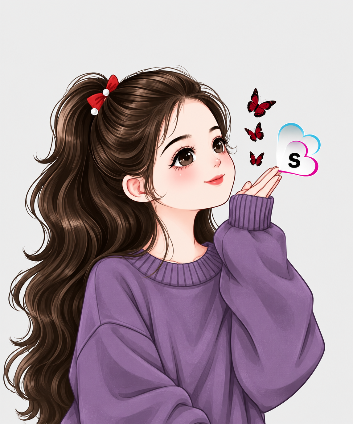 Soft and Aesthetic Cartoon DP