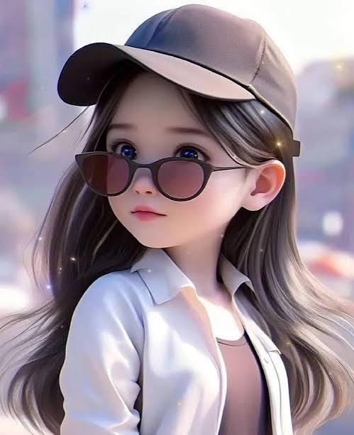 Stylish Girl Cartoon DP