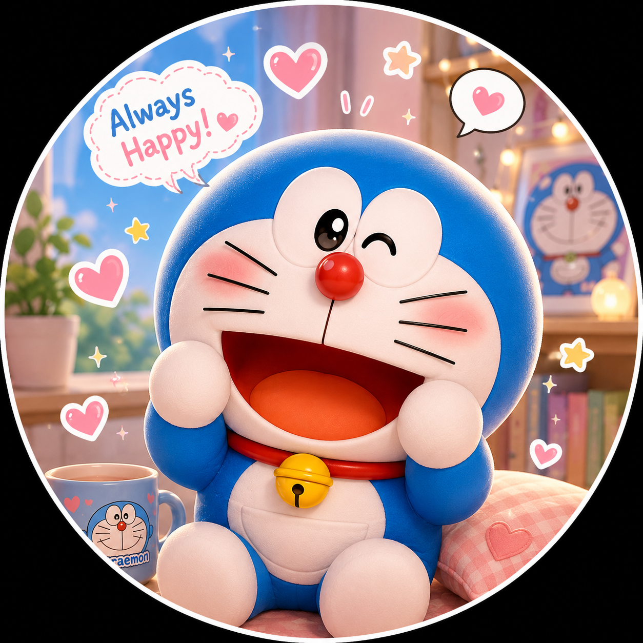 Cute Doraemon DP Cartoon